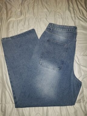 Women's Light Blue Wide Leg/baggy Denim Jeans